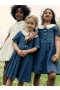 Kids Blue Denim Mini Dress | Self Portrait