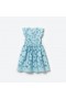 Kids Blue Lace Midi Dress | Self Portrait