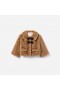 Kids Brown Faux Fur Jacket | Self Portrait