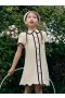 Kids Cream Crochet Mini Dress | Self Portrait