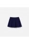 Kids Navy Textured Knit Skirt | Self Portrait