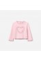 Kids Pink Jersey Ruffle Heart Top | Self Portrait