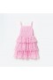 Kids Pink Organza Lace Midi Dress | Self Portrait