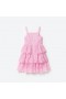 Kids Pink Organza Lace Midi Dress | Self Portrait
