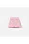 Kids Pink Textured Knit Heart Detail Skirt | Self Portrait