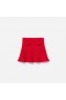 Kids Red Ribbed Knit Skirt | Self Portrait