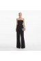 Women Black Bandeau Crepe Jumpsuit | Self Portrait Jumpsuits