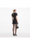Women Black Boucle Bow Mini Dress | Self Portrait Dresses
