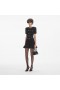 Women Black Buttoned Knit Mini Dress | Self Portrait Dresses