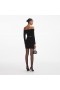 Women Black Chenille Knit Mini Dress | Self Portrait Knitwear