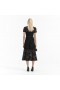 Women Black Cord Lace Bow Midi Dress Black | Self Portrait Dresses