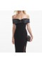 Women Black Crepe Bow Midi Dress | Self Portrait Dresses