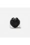 Women Black Crystal Heart Clutch Black | Self Portrait Handbags