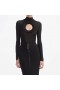 Women Black Knit Cut Out Bodysuit Black | Self Portrait Knitwear