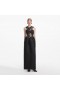 Women Black Lace Taffeta Maxi Dress | Self Portrait Dresses
