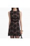 Women Black Lace Velvet Bow Mini Dress | Self Portrait Dresses