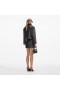 Women Black Leather Shearling Jacket | Self Portrait Co-Ords