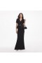Women Black Sequin Boucle Maxi Dress | Self Portrait Dresses