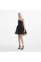 Women Black Taffeta Embellished Mini Dress | Self Portrait Dresses