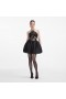 Women Black Taffeta Halterneck Mini Dress | Self Portrait Dresses