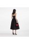 Women Black Taffeta Midi Dress | Self Portrait Dresses