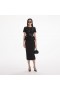 Women Black Tinsel Boucle Tailored Midi Dress | Self Portrait Dresses
