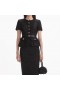 Women Black Tinsel Boucle Tailored Midi Dress | Self Portrait Dresses