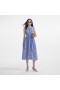 Women Blue Lace Cut Out Midi Dress | Self Portrait Dresses