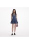 Women Bow Denim Mini Dress | Self Portrait Denim