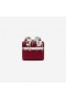 Women Burgundy Crystal Vanity Case | Self Portrait Handbags