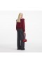 Women Burgundy Diamante Collar Knit Jacket | Self Portrait Knitwear