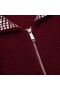Women Burgundy Diamante Collar Knit Jacket | Self Portrait Knitwear