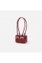 Women Burgundy Leather Shoulder Bag | Self Portrait Handbags
