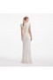 Women Cream Boucle Bow Detail Maxi Dress | Self Portrait Dresses