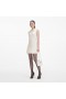Women Cream Boucle Pearl Trim Mini Dress | Self Portrait Dresses