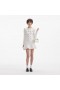 Women Cream Buttoned Knit Mini Dress | Self Portrait Dresses