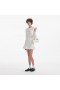 Women Cream Buttoned Knit Mini Dress | Self Portrait Dresses