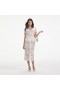 Women Cream Lace Peplum Midi Dress | Self Portrait Dresses