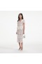 Women Cream Lace Peplum Midi Dress | Self Portrait Dresses