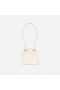 Women Cream Leather Square Shoulder Bag | Self Portrait Handbags