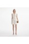 Women Cream Linen Tailored Playsuit | Self Portrait Jumpsuits