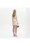 Women Cream Metallic Boucle Mini Jacket Dress | Self Portrait Dresses