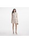 Women Cream Metallic Boucle Tailored Mini Dress Cream | Self Portrait Dresses