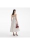 Women Cream Polka Dot Taffeta Midi Dress | Self Portrait Dresses