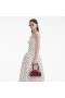 Women Cream Polka Dot Taffeta Midi Dress | Self Portrait Dresses