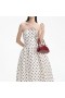 Women Cream Polka Dot Taffeta Midi Dress | Self Portrait Dresses
