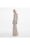 Women Cream Rhinestone Keyhole Maxi Dress | Self Portrait Dresses