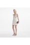 Women Cream Satin Diamante Bralette Mini Dress | Self Portrait Dresses