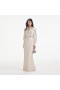 Women Cream Satin Embellished Bib Maxi Dress | Self Portrait Dresses