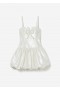Women Cream Sequin Bow Mini Dress | Self Portrait Dresses